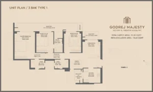 3 BHK Floor Plan